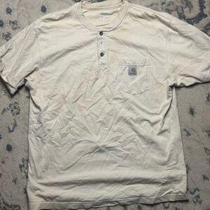 Carhartt Men's Cream Henley Shirt
